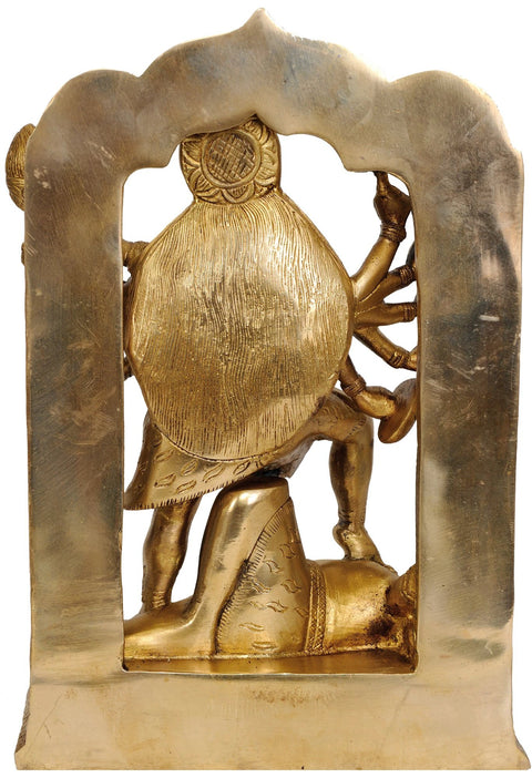 11" Mahakali In Brass | Handmade | Made In India