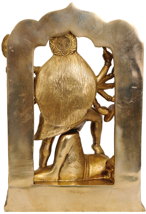 11" Mahakali In Brass | Handmade | Made In India