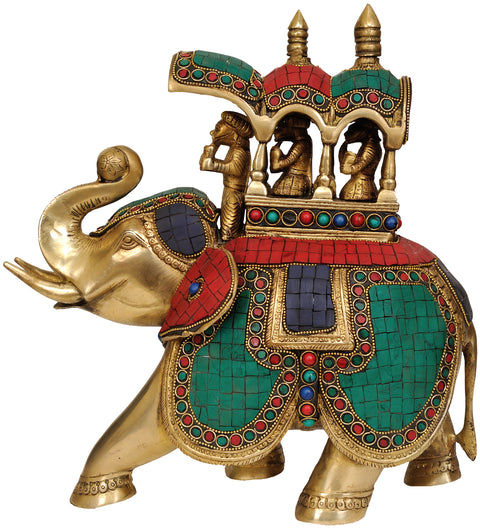 King Riding on Elephant