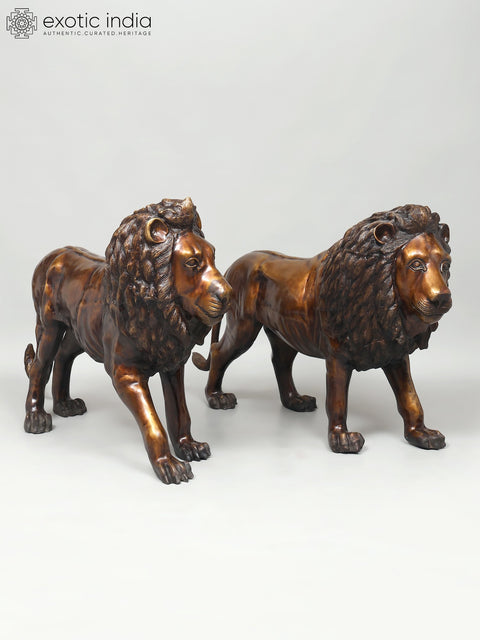 Large Size Pair of Lions