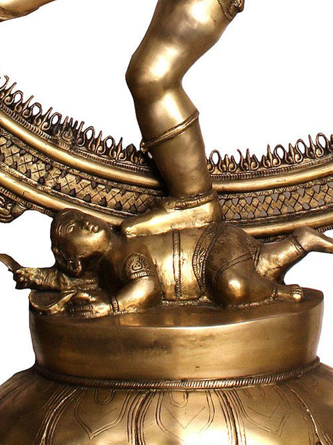 54" Large Size Nataraja Brass Sculpture | Handmade | Made in India