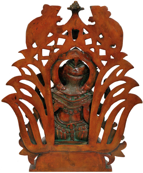13" Decorated Lord Ganesha In Brass | Handmade | Made In India