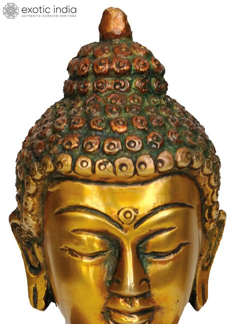 7" Brass Buddha Statue in Dhyana Mudra | Handmade Statue | Made in India