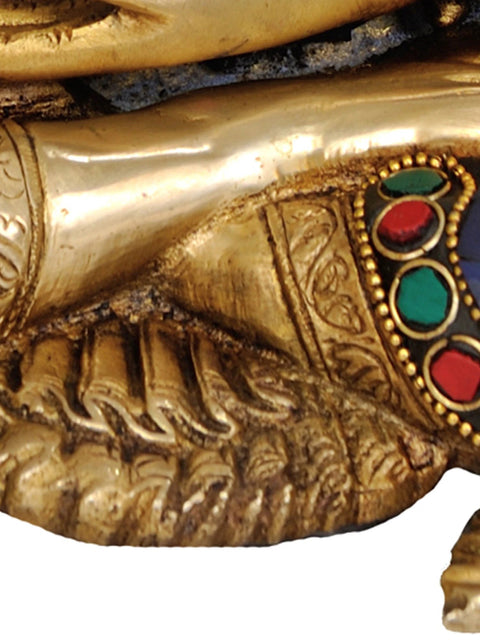 11" Tibetan Buddhist God Medicine Buddha Brass Statue | Handmade | Made in India