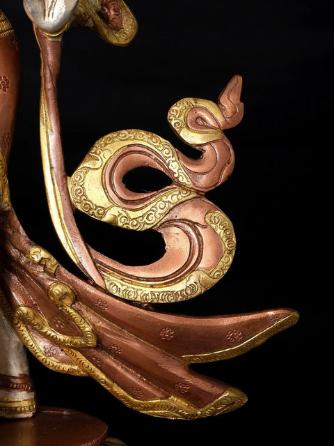 15" Tibetan Buddhist Standing Tara In Brass | Handmade | Made In India