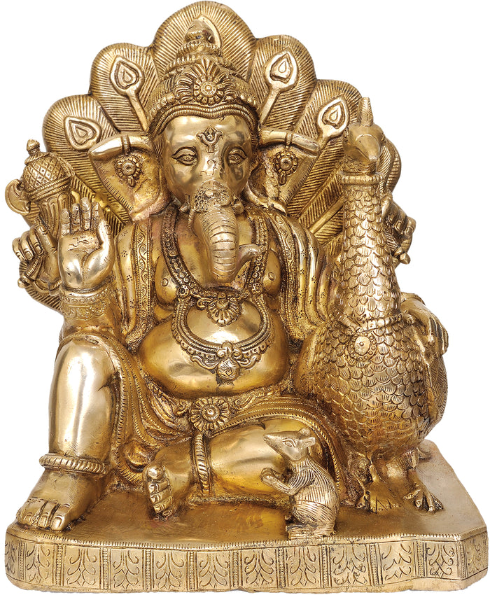 Bhagawan Ganesha with Peacock