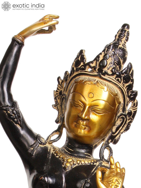 20" Tibetan Buddhist Maya Devi (Mother of Buddha) In Brass | Handmade | Made In India