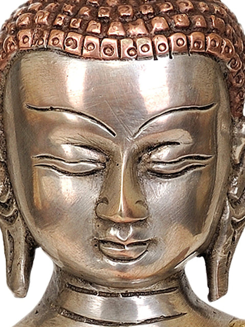 10" Lord Buddha in the Bhumisparsha Mudra In Brass | Handmade | Made In India