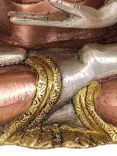 10" Lord Buddha in the Bhumisparsha Mudra In Brass | Handmade | Made In India