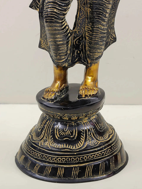 28" Namaste (Welcome) Lady In Brass