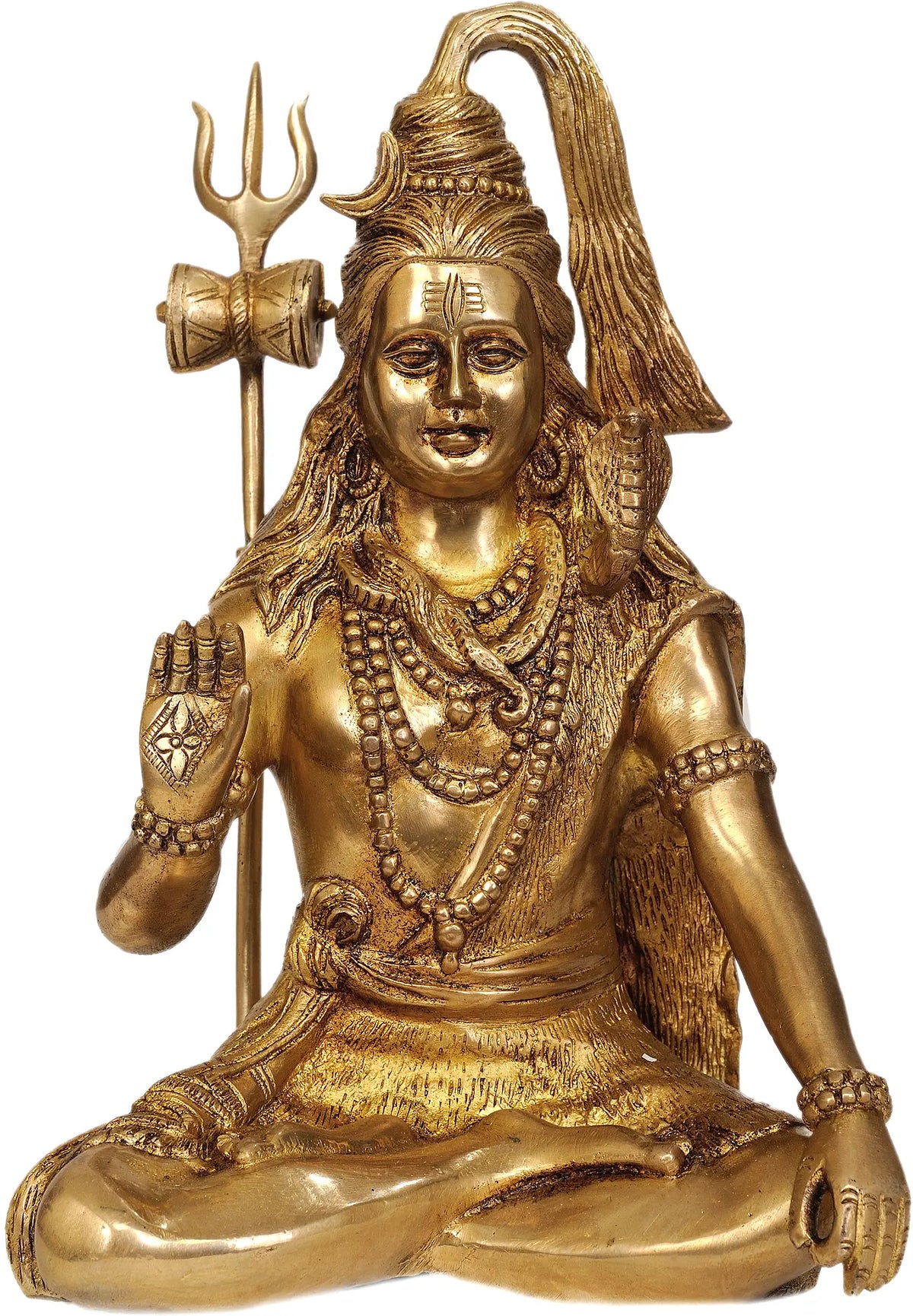 12" Bhagawan Shiva In Brass | Handmade | Made In India