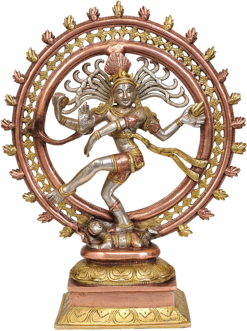14" Nataraja Handmade Brass Statue for Pooja