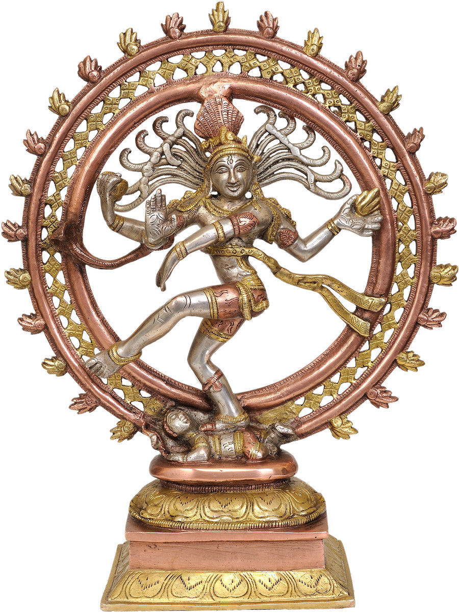 14" Nataraja Handmade Brass Statue for Pooja