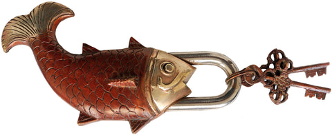 Auspicious Fish Lock with Vajra Keys