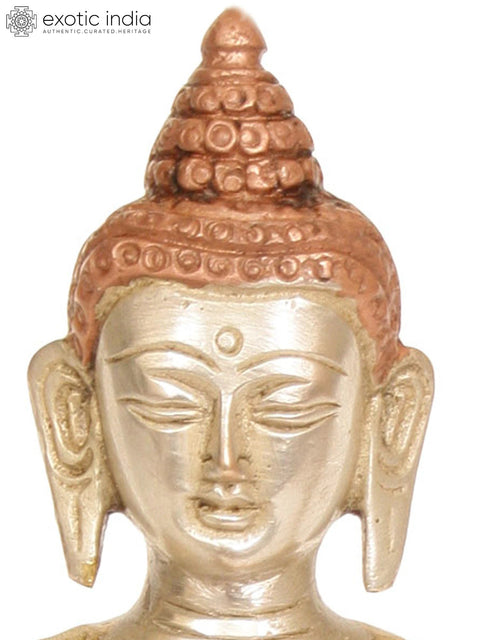 7" Blessing Buddha Brass Statue | Handmade | Made in India