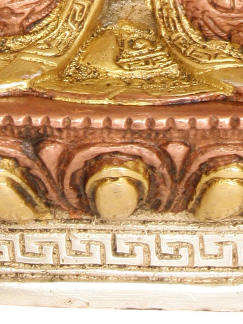 7" Blessing Buddha Brass Statue | Handmade | Made in India