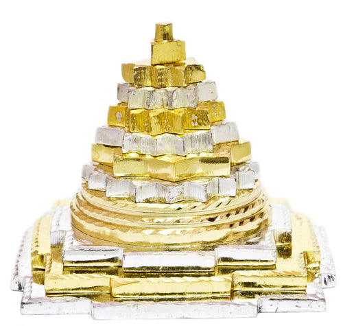 3" Sri Yantra Maha Meru Brass Statue Handmade