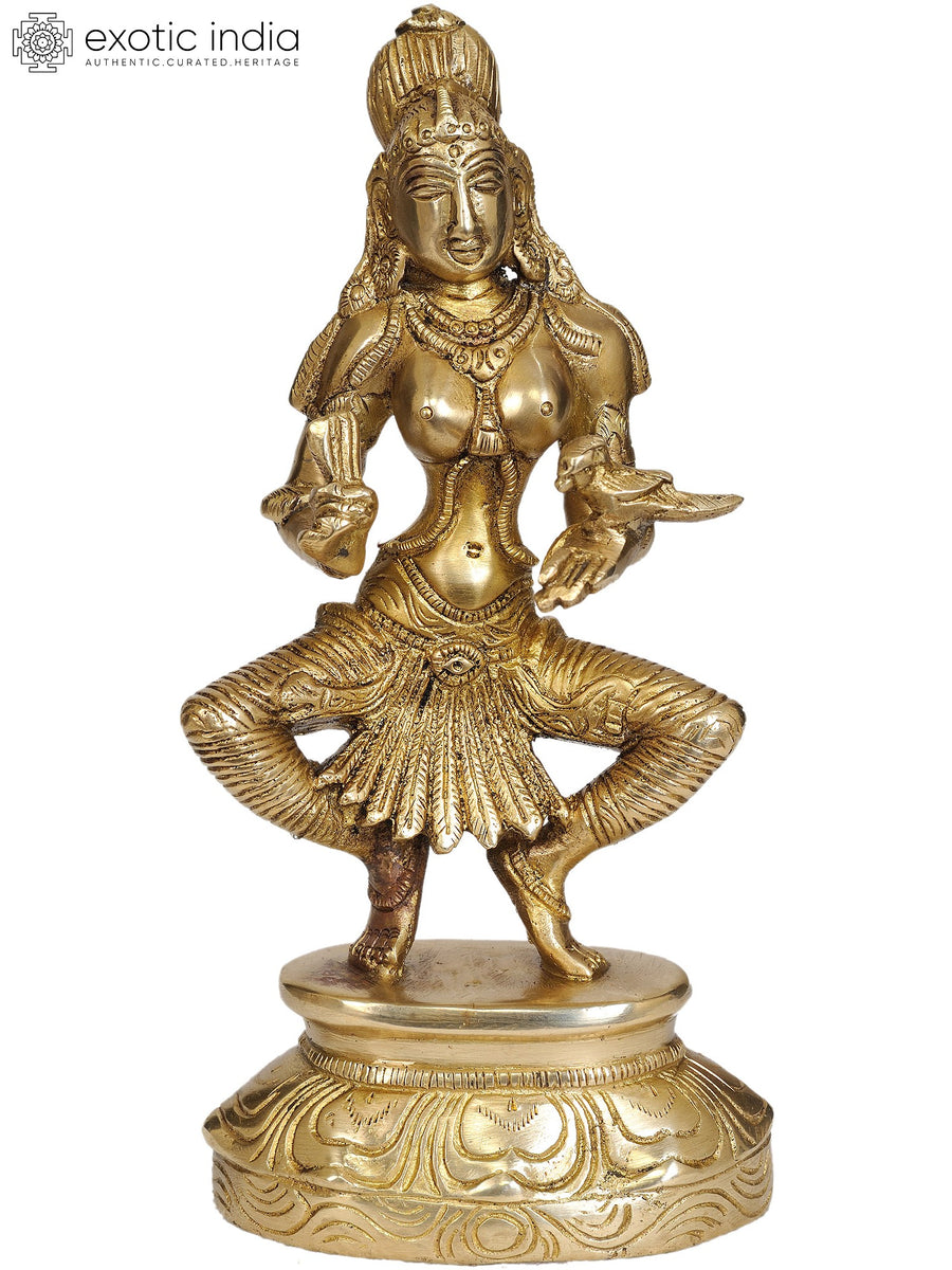 9" The Dancer Handmade Brass Statue
