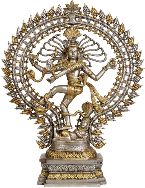 28" Nataraja Brass Statue Handmade Home Decor