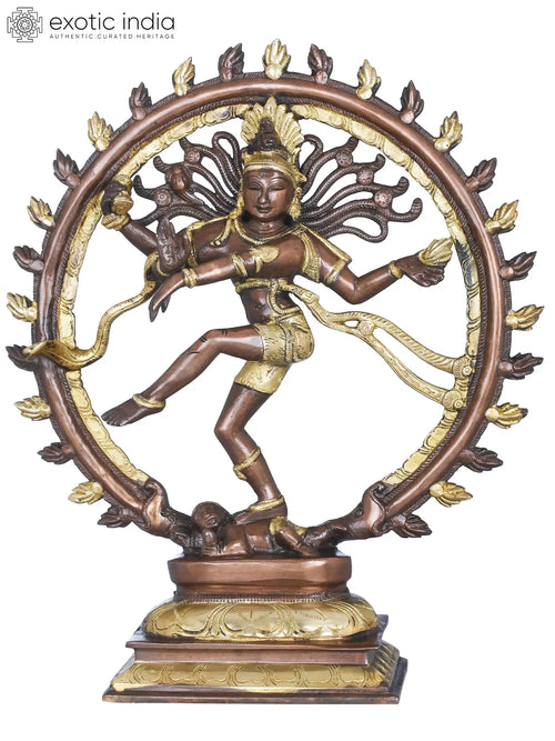 13" Lord Shiva Nataraja Handmade Brass Statue