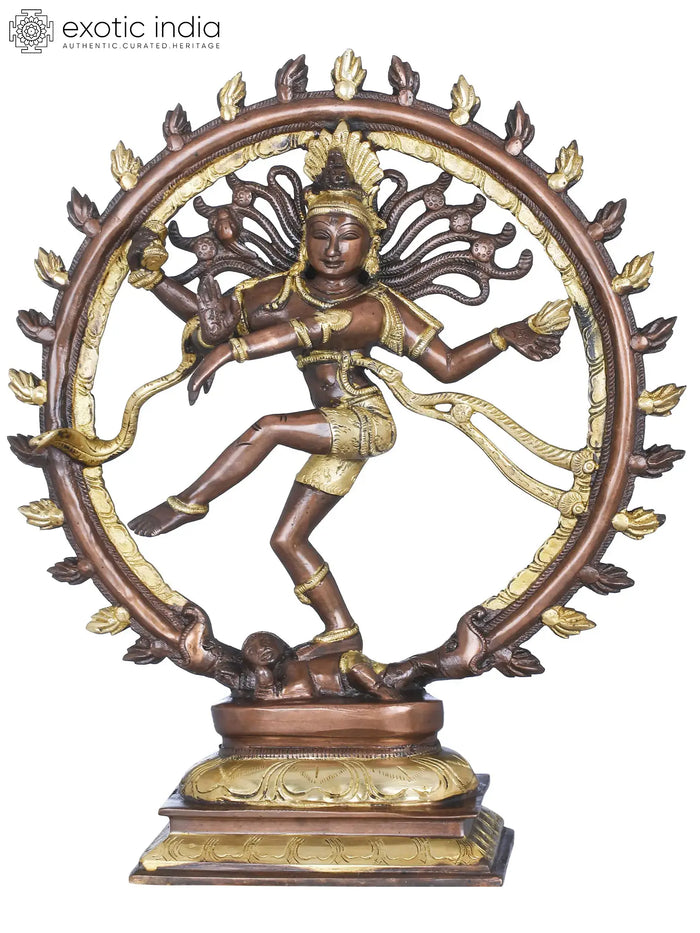 13" Lord Shiva Nataraja Handmade Brass Statue