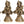 5" Set of Six Musical Ganeshas In Brass | Handmade | Made In India