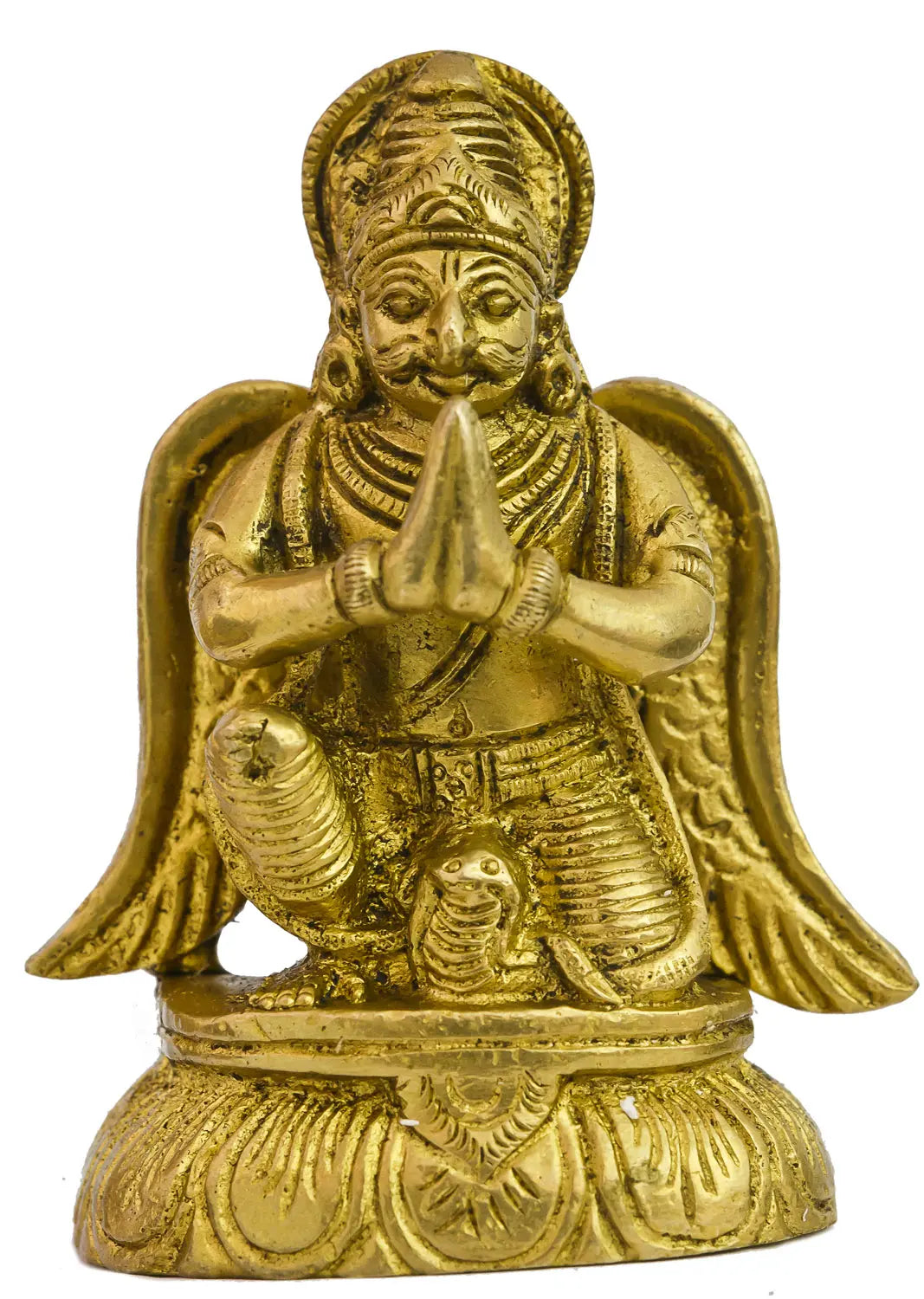 3" Garuda Brass Idol | Indian Handcrafted Statue