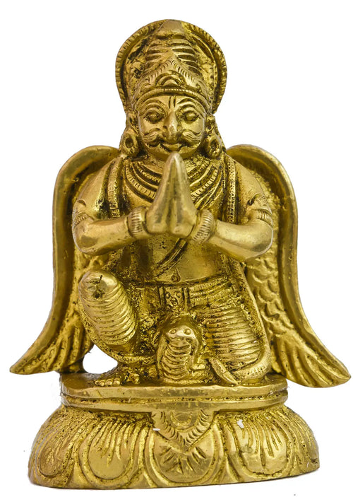 3" Garuda Handcrafted Brass Idol for Home Decor