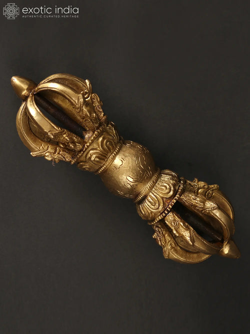 9" Brass Tibetan Buddhist Dorje Handmade Statue