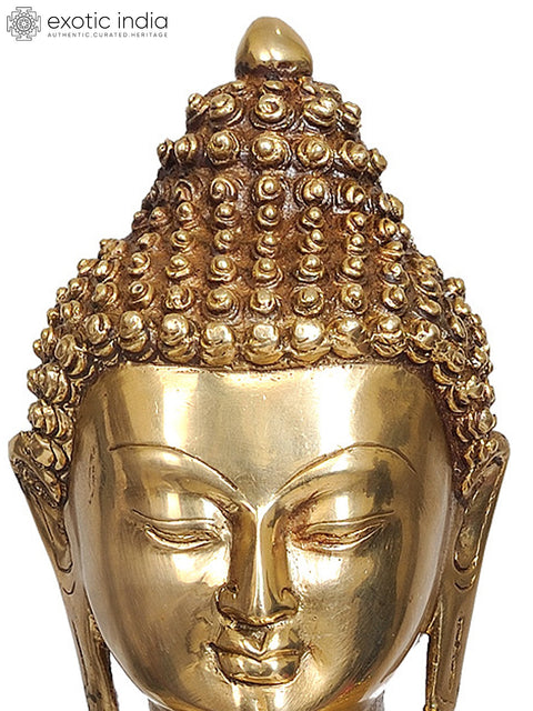14" Lord Buddha in Vitarka Mudra In Brass | Handmade | Made In India