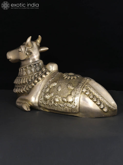 20" Nandi (The Vehicle of Lord Shiva) In Brass | Handmade | Made In India