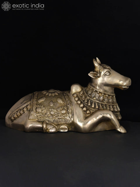 20" Nandi (The Vehicle of Lord Shiva) In Brass | Handmade | Made In India