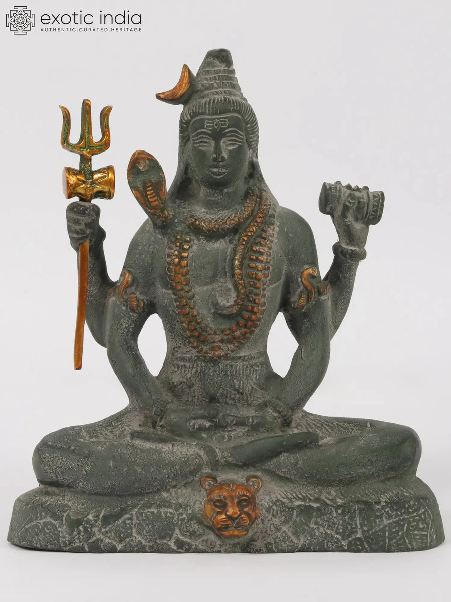 Lord Shiva in Dhyana Brass Statue for Pooja
