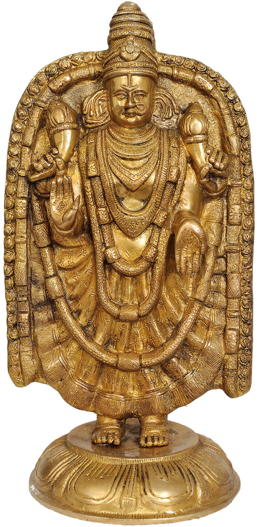 17" Devi Padmavati Brass Statue Handmade