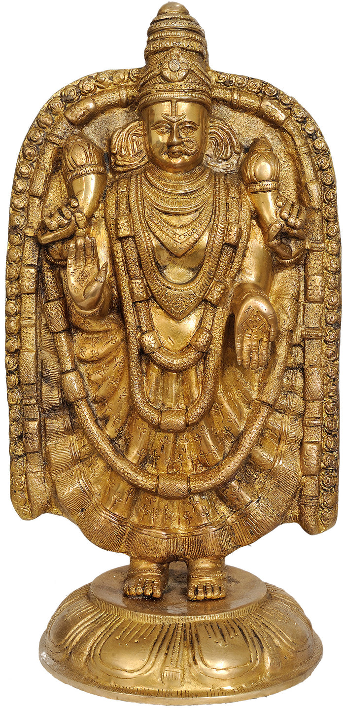 17" Devi Padmavati Brass Statue Handmade