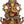 16" Lord Ganesha Seated on Three Elephant Head in Brass | Handmade Brass Idol