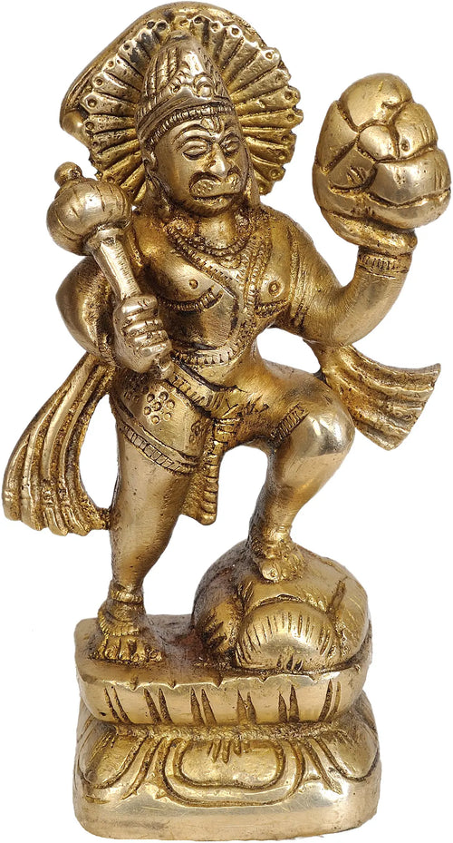 5" Hanuman Ji Brass Idol Handmade