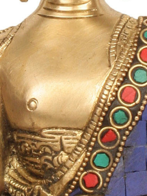 Brass Idol of Deity Lapis Buddha Healing | Medicine Buddha Statue