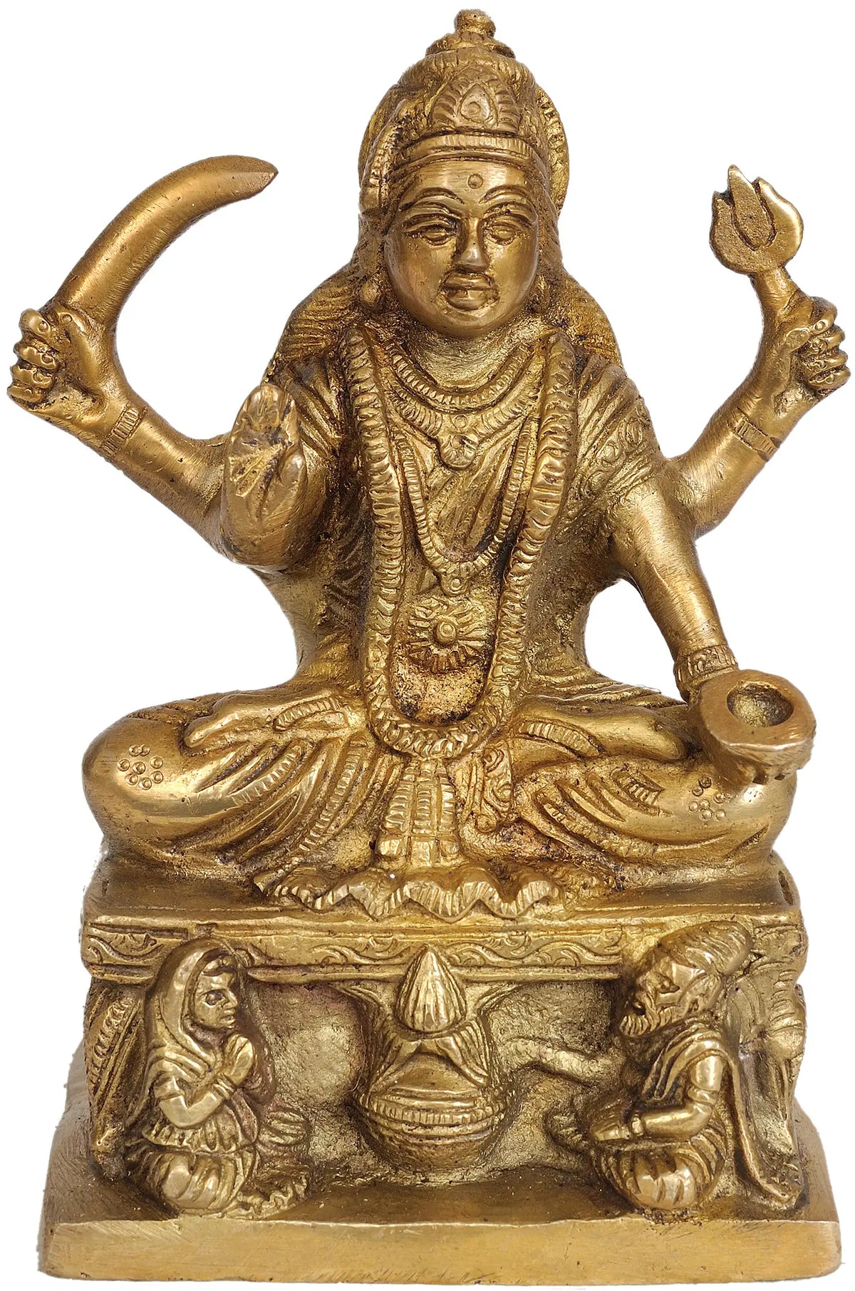 5" Santoshi Maa Statue in Brass | Handmade | Made in India