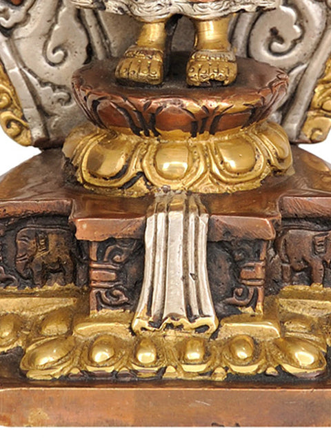 Eleven-Headed Thousand-Armed Avalokiteshvara Brass Statue | Handmade Buddhist Sculpture