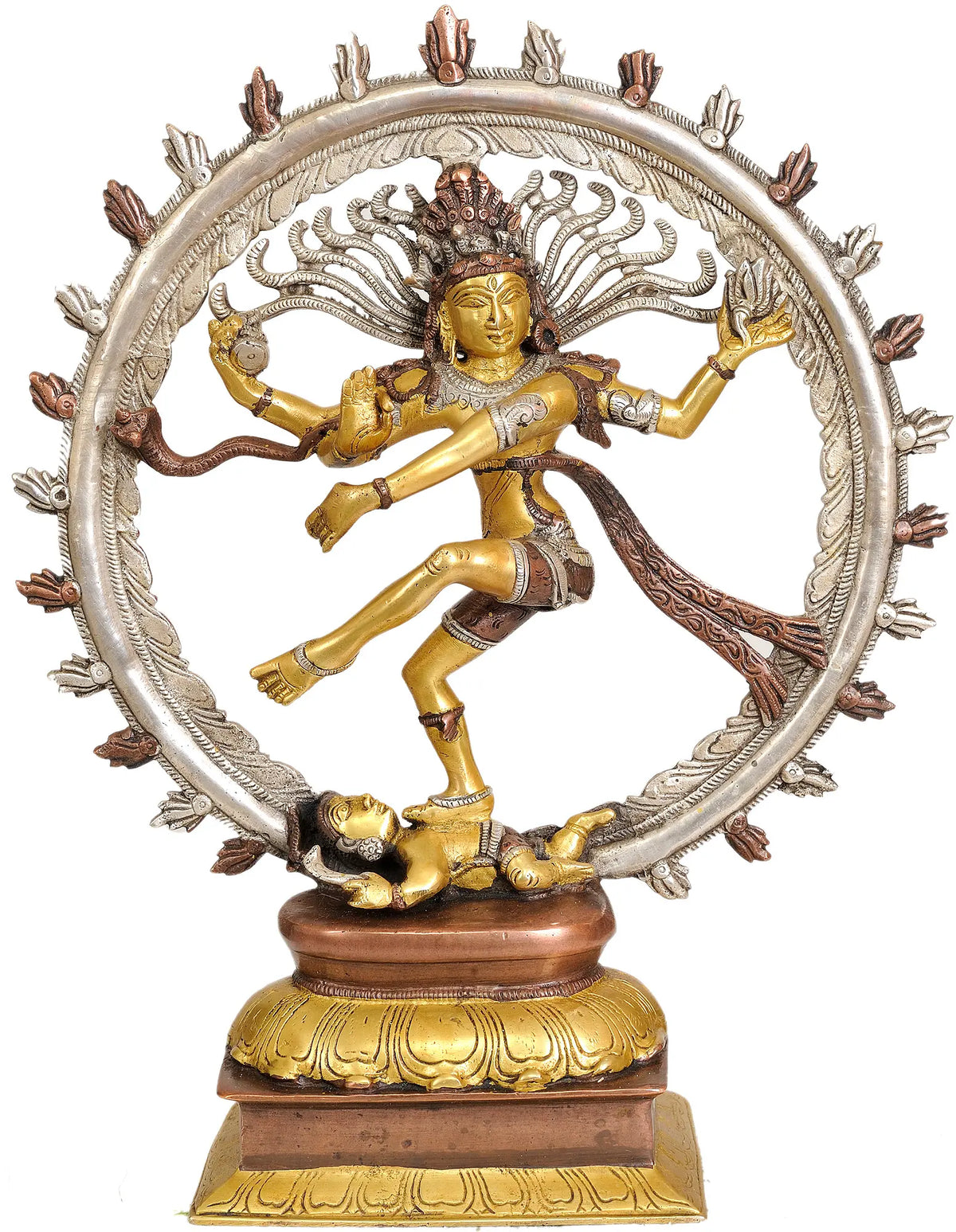 14" Nataraja In Brass | Handmade | Made In India