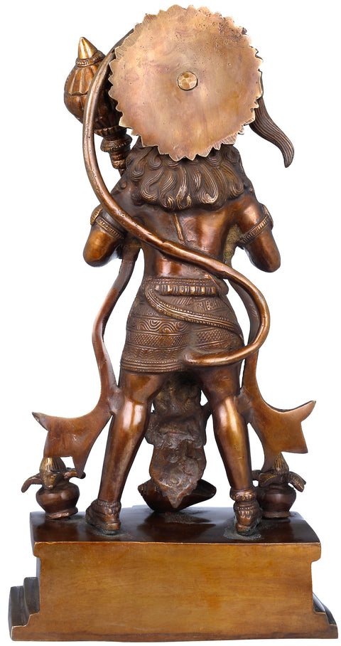 15" Lord Hanuman Brass Statue | Handmade | Made in India