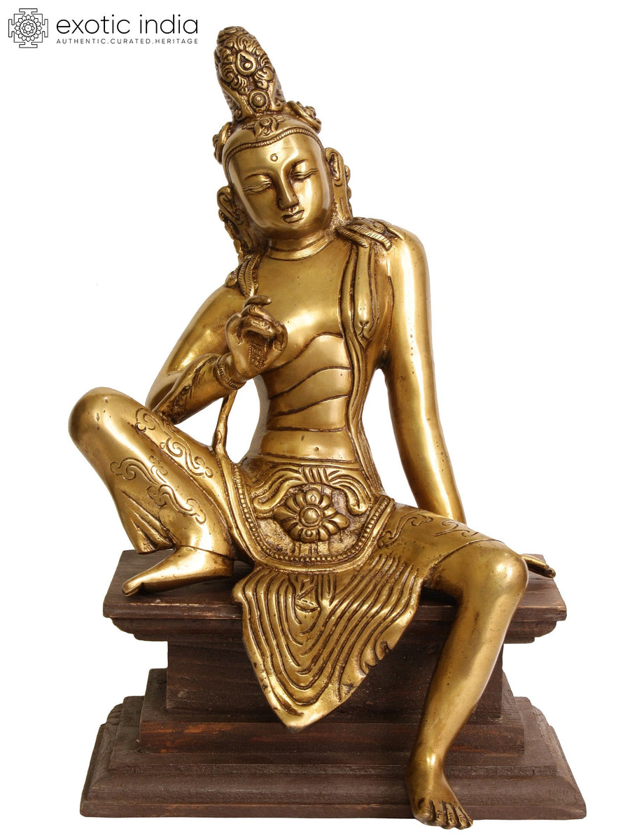 9" Avalokiteshwara Handmade Brass Statue