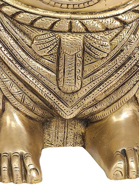 17" Laughing Buddha In Brass | Handmade | Made In India