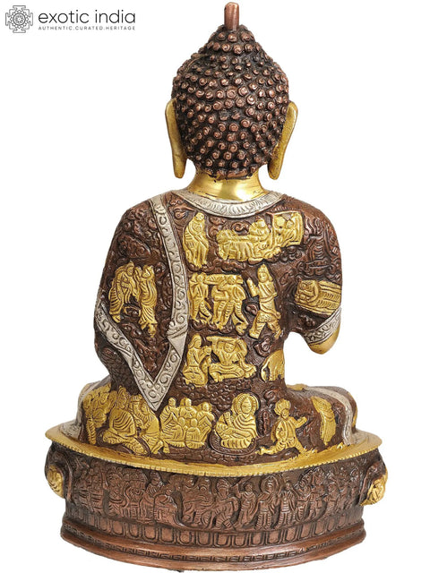 Lord Buddha in Vitarka Mudra In Brass | Handmade | Made In India
