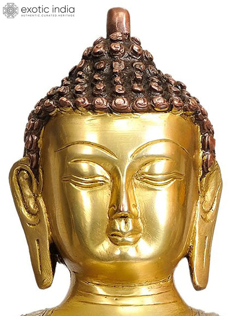 Lord Buddha in Vitarka Mudra In Brass | Handmade | Made In India