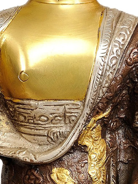 Lord Buddha in Vitarka Mudra In Brass | Handmade | Made In India