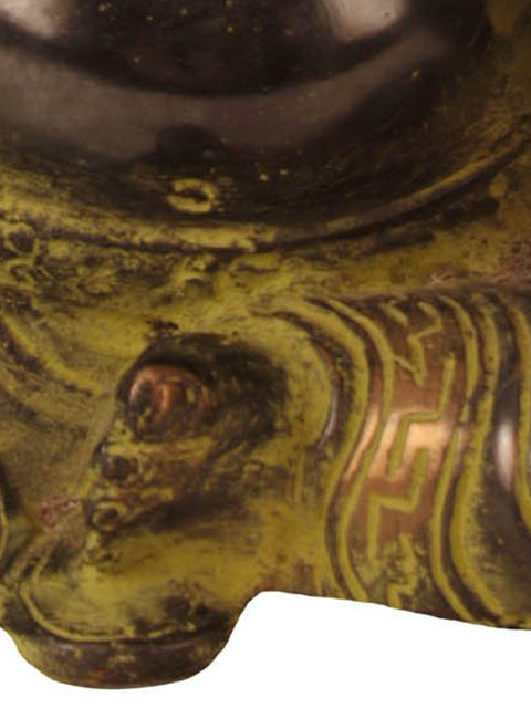 9" Joyous Laughing Buddha In Brass | Handmade | Made In India