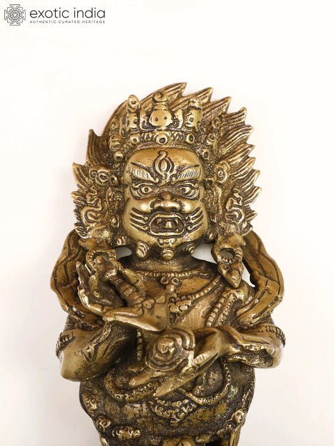 17" Tibetan Buddhist Mahakala Phurpa in Brass