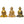 10" Tibetan Buddhist Deities Set of Three Buddhas In Brass | Handmade | Made In India